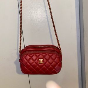 Red Quilted Chanel CrossBody